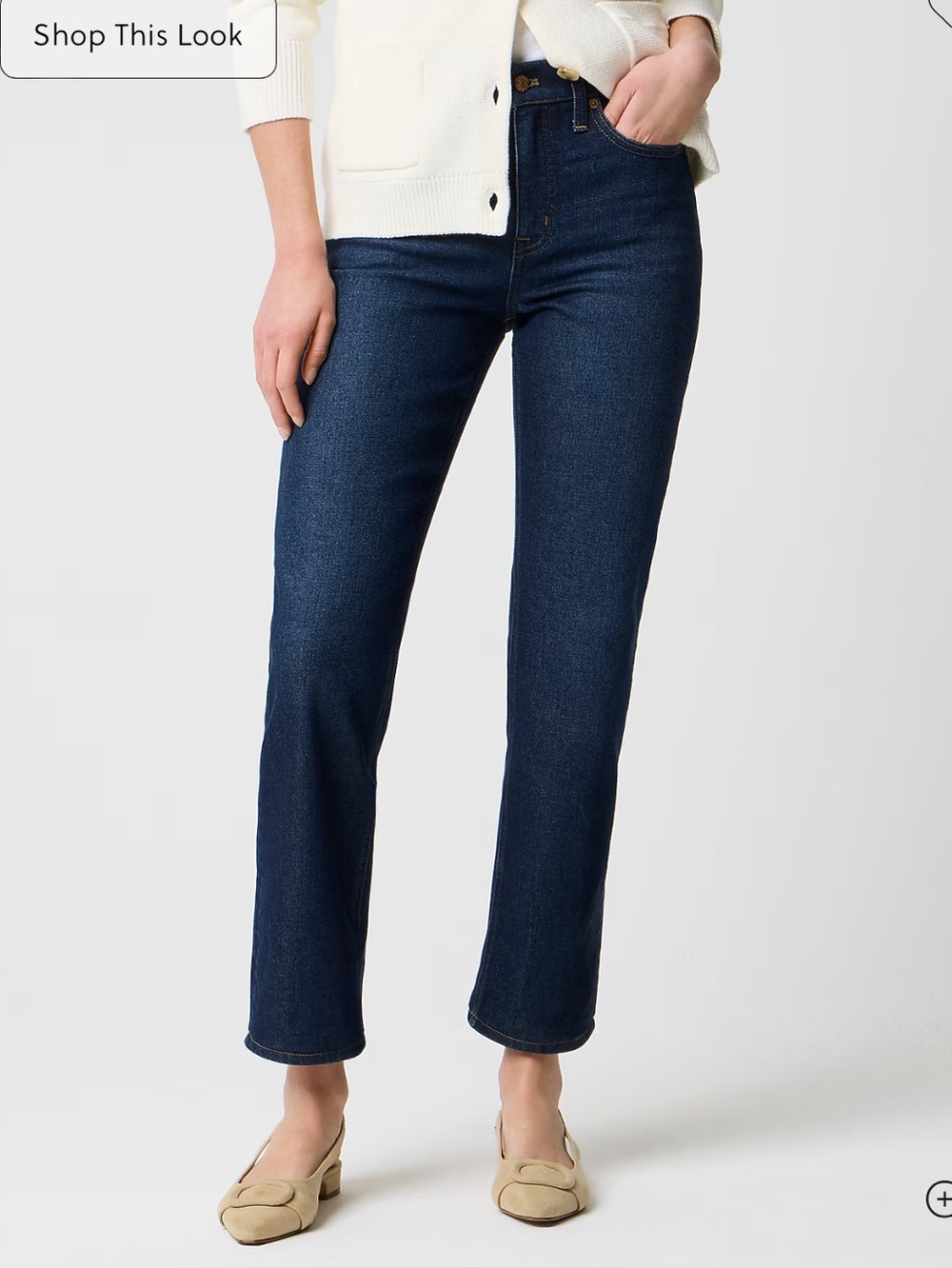 J Crew Petite mid-rise straight jean in all-day stretch Size 28P NEW With Tags